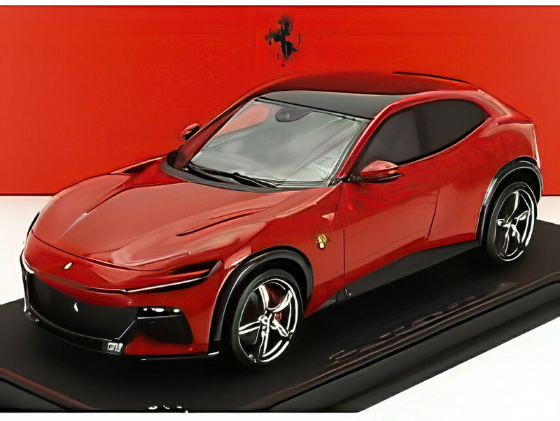 ギャラリービューアに画像をロードする, 【予約】Ferrari Purosangue パノラミックルーフ ロッソコルサ/ BBR 1/18 20台限定ミニカー
