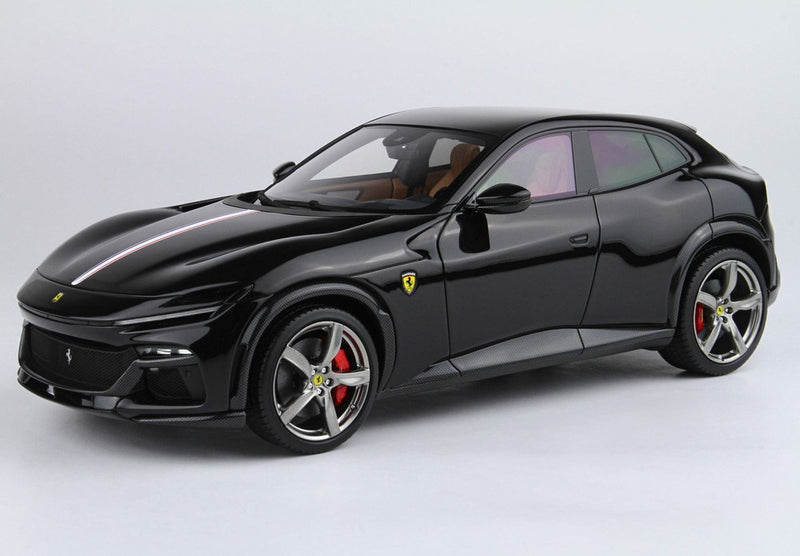 ギャラリービューアに画像をロードする, 【予約】Ferrari Purosangue パノラミックルーフ ネロプロサングエ フランスフラッグ レッドベース/ BBR 1/18 12台限定ミニカー
