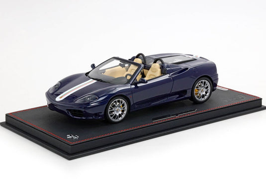【予約】Ferrariフェラーリ 360 Modena Spider Blu Le Mans Cream Daytona Seats 限定8台 / BBR 1/18 ミニカー
