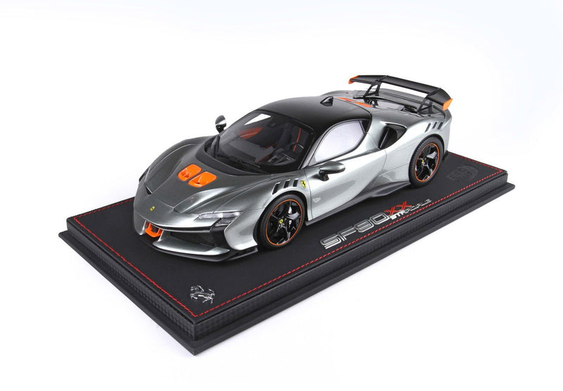 ギャラリービューアに画像をロードする, Ferrari SF90 XX Stradale グレイコンペティション ダイヤモンドポリッシュリム/ BBR 1/18 50台限定ミニカー
