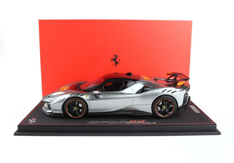 ギャラリービューアに画像をロードする, Ferrari SF90 XX Stradale グレイコンペティション ダイヤモンドポリッシュリム/ BBR 1/18 50台限定ミニカー
