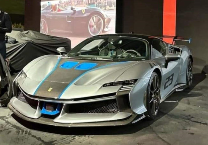 【予約】Ferrari SF90 XX Stradale チタングレー/ BBR 1/18 ミニカー