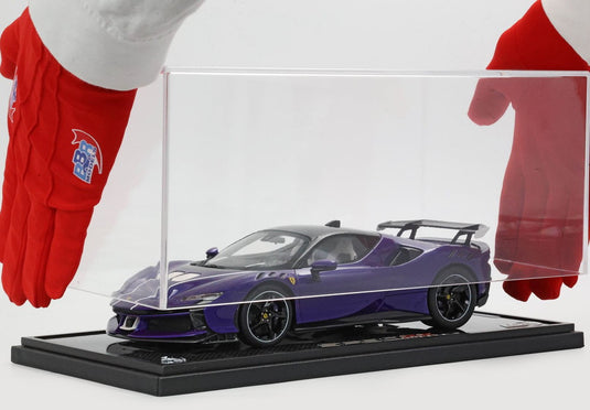 Ferrari SF90 XX Stradale バイオレット21 ブラックルーフ/ BBR 1/18 24台限定ミニカー