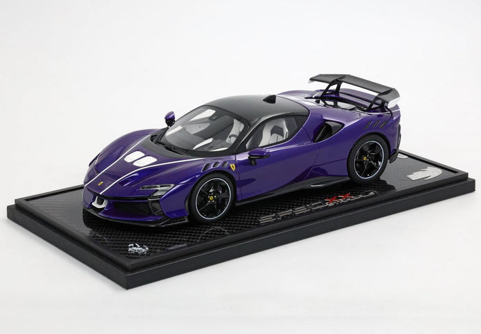 Ferrari SF90 XX Stradale バイオレット21 ブラックルーフ/ BBR 1/18 24台限定ミニカー