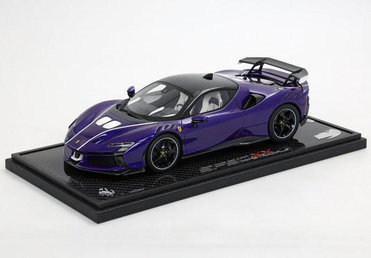Ferrari SF90 XX Stradale バイオレット21 ブラックルーフ/ BBR 1/18 24台限定ミニカー
