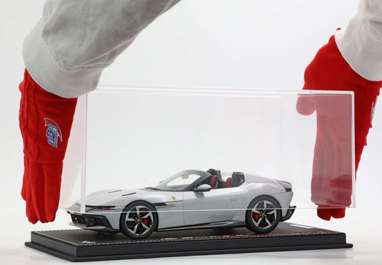 Ferrari 12Cilindri Spider アークティックホワイト シルバー グロスブラックホイール/ BBR 1/18 24台限定ミニカー