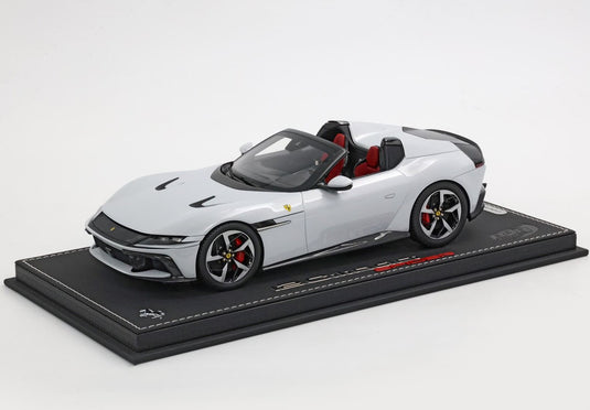 Ferrari 12Cilindri Spider アークティックホワイト シルバー グロスブラックホイール/ BBR 1/18 24台限定ミニカー