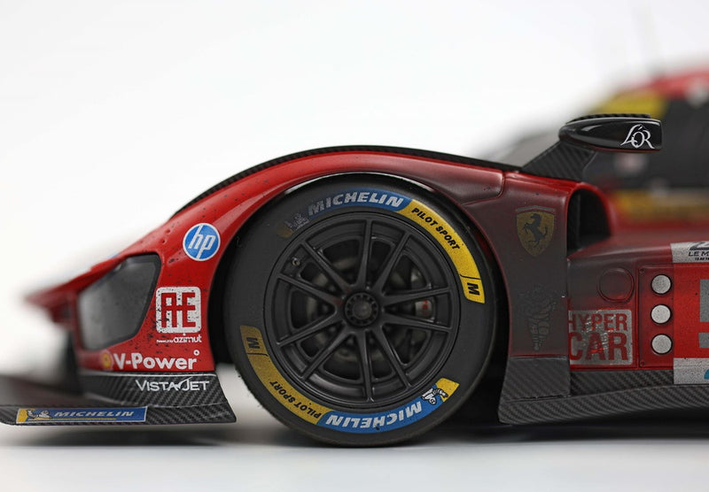 ギャラリービューアに画像をロードする, Ferrari 499P 50号車 Winner Le Mans 2024 ダーティーエディション/ BBR 1/18 100台限定ミニカー
