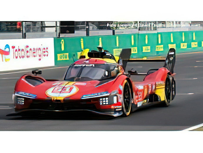 【予約】12月以降発売予定FERRARI 499P 3.0L TURBO V6 TEAM FERRARI AF CORSE N 51 3rd 24h LE MANS 2024 ALESSANDRO PIER GUIDI JAMES CALADO ANTONIO GIOVINAZZI CON VETRINA WITH SHOWCASE RED YELLOW BLACK/BBR 1/18ミニカー