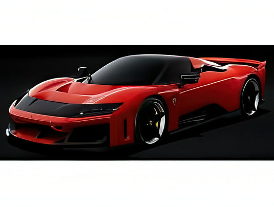 【予約】2026年発売予定FERRARI F80 2024 カーボンシルバーリム ロッソコルサ レッド/ブラック/ BBR 1/18 ミニカー