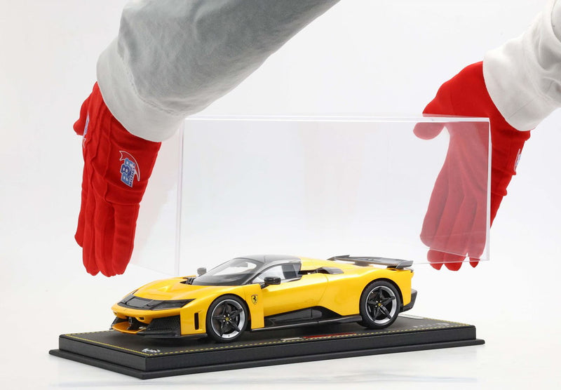 ギャラリービューアに画像をロードする, 【予約】Ferrariフェラーリ F80 Giallo Tristrato black brake carbon roof wing 限定20台 / BBR 1/18 ミニカー
