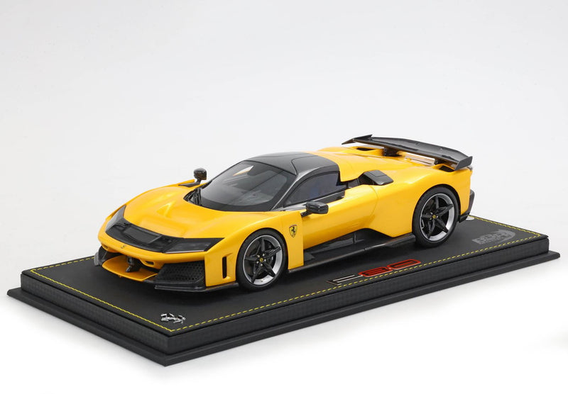 ギャラリービューアに画像をロードする, 【予約】Ferrariフェラーリ F80 Giallo Tristrato black brake carbon roof wing 限定20台 / BBR 1/18 ミニカー
