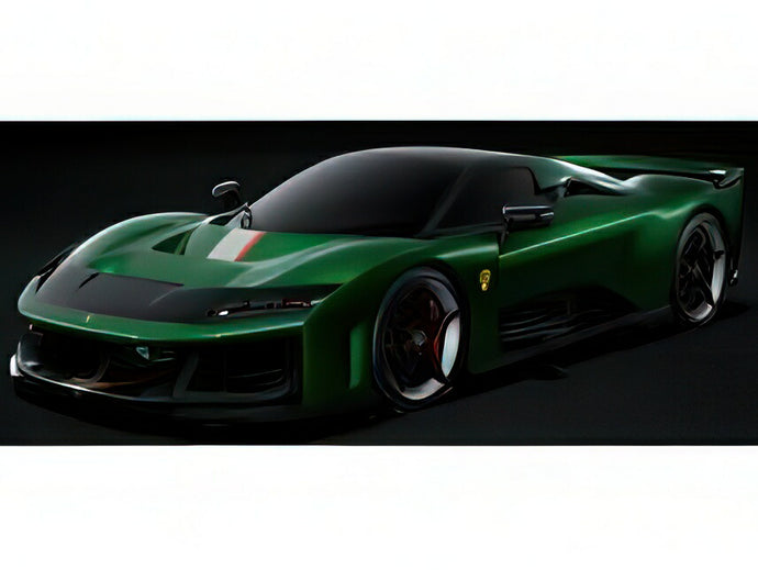 【予約】Ferrari F80 カーボンオプション グリーンジュエル バイカラーホイール シルバー＆カーボン/ BBR 1/18 ミニカー