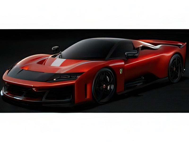 ギャラリービューアに画像をロードする, 【予約】Ferrari F80 カーボンオプション ラメマイカ カーボンホイール/ BBR 1/18 ミニカー
