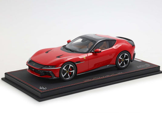 【予約】Ferrariフェラーリ 12Cilindri Panoramic roof Rosso Corsa leather color 限定24台 / BBR 1/18 ミニカー