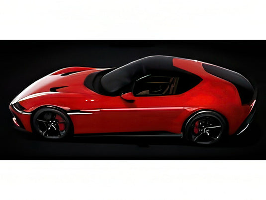 FERRARI 12チリンドリ V12 830cv パノラミックルーフ 2024 グロッシーブラックリム ロッソコルサ レッド/ BBR 1/18 48台限定ミニカー