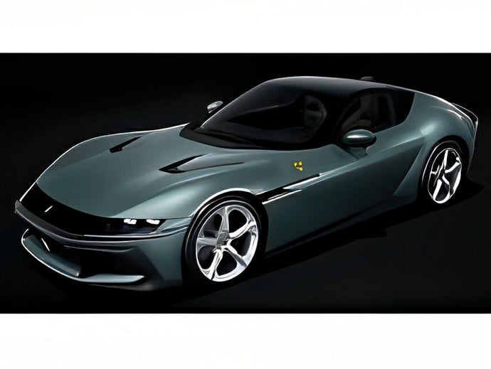 FERRARI 12チリンドリ V12 830cv パノラミックルーフ 2024 チェレステトレビ ライトブルーメタリック/ BBR 1/18 48台限定ミニカー