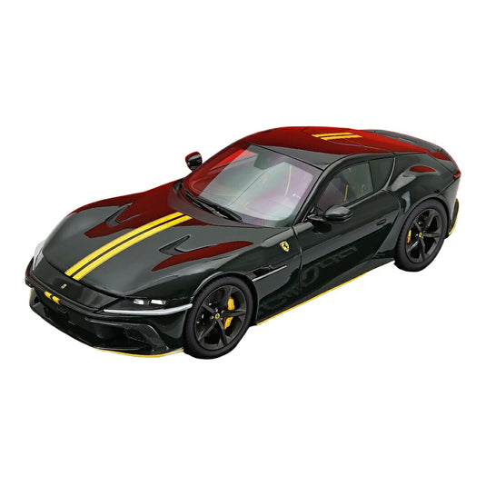 Ferrariフェラーリ 12Cilindri V12 830cv パノラミックルーフ 2024 ブリティッシュグリーン イエロー 24台限定 / BBR 1/18 ミニカー