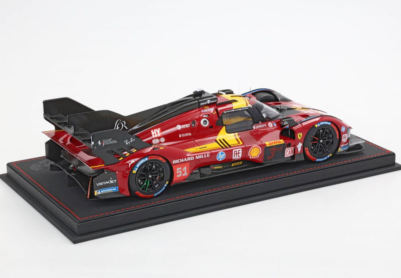 ギャラリービューアに画像をロードする, 【予約】Ferrari 499P N. 51 3位 カタール 1812km 2025 ドライバー ピエールグイディ ジョヴィナッツィ カラド/ BBR 1/18 20台限定ミニカー
