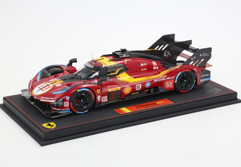 ギャラリービューアに画像をロードする, 【予約】Ferrari 499P N. 51 3位 カタール 1812km 2025 ドライバー ピエールグイディ ジョヴィナッツィ カラド/ BBR 1/18 20台限定ミニカー
