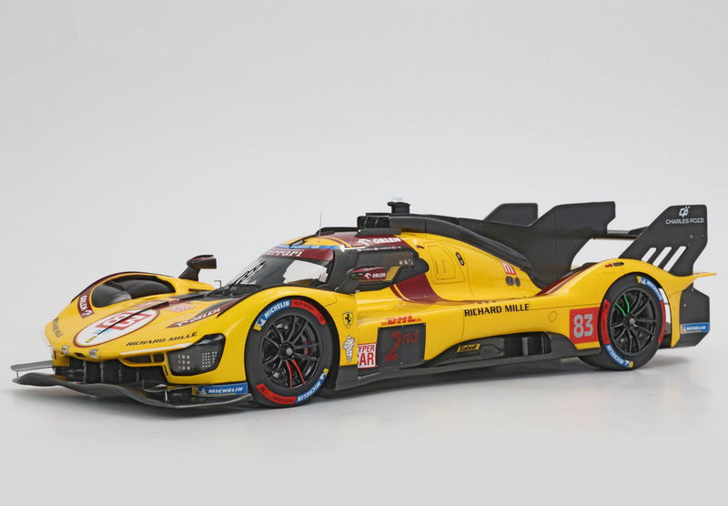 ギャラリービューアに画像をロードする, 【予約】Ferrari 499P N. 83 2位 カタール 1812km 2025 ドライバー クビサ イェ ハンソン/ BBR 1/18 49台限定ミニカー
