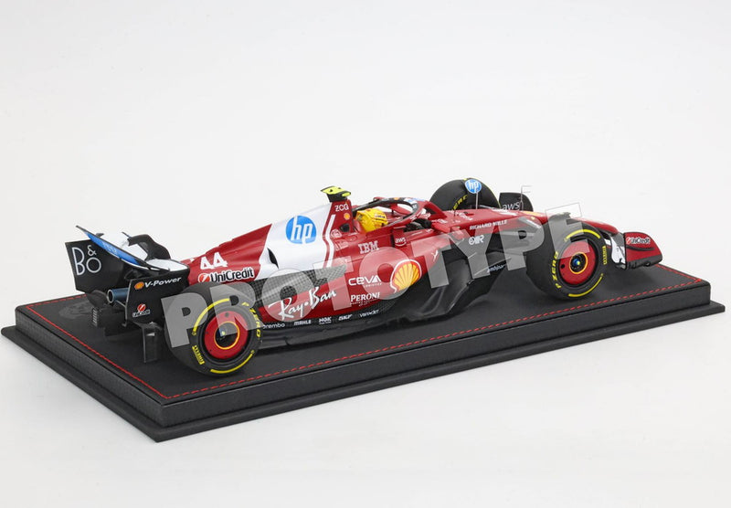 ギャラリービューアに画像をロードする, 【予約】Ferrari SF25 F1 中国GP ウィナー ハミルトン スプリントレース ラグジュアリーパック/ BBR 1/18 246台限定ミニカー
