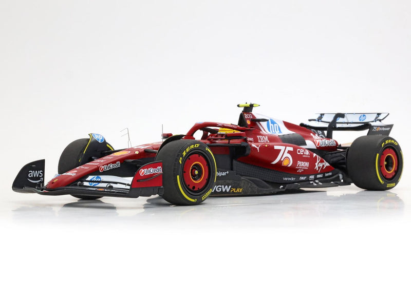 ギャラリービューアに画像をロードする, 【予約】Ferrariフェラーリ SF25 Monaco livery for 75 years with Shell Hamilton Polyfoam / BBR 1/18 ミニカー
