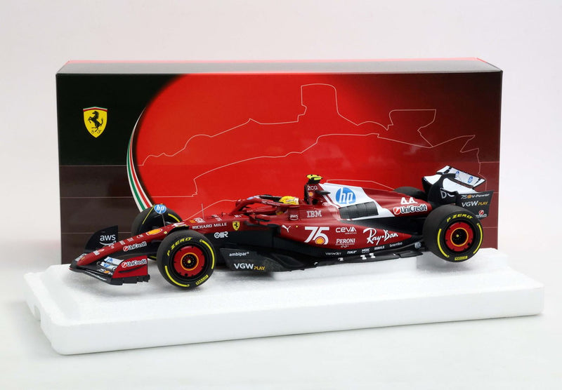 ギャラリービューアに画像をロードする, 【予約】Ferrariフェラーリ SF25 Monaco livery for 75 years with Shell Hamilton Polyfoam / BBR 1/18 ミニカー
