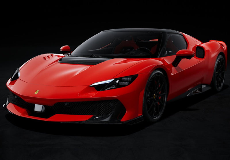 ギャラリービューアに画像をロードする, 【予約】Ferrari 296 Speciale ロッソコルサ ブラックルーフ/ BBR 1/18 ミニカー
