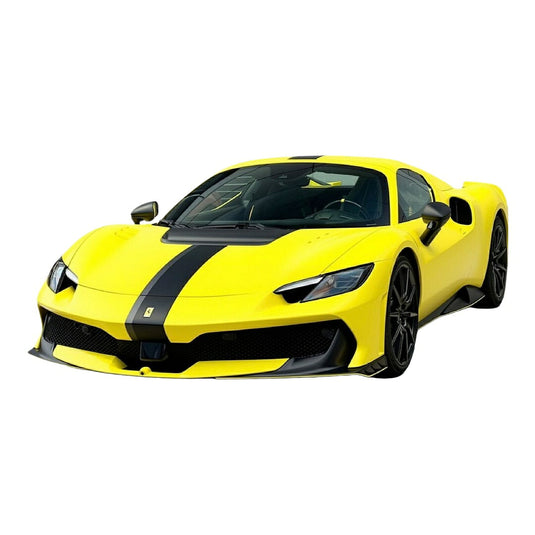 【予約】2027年発売予定 Ferrariフェラーリ 296 SPECIALE A スパイダー カブリオレ 2025 ブラックストライプ イエロー 限定版 ショーケース付 / BBR 1/18 ミニカー