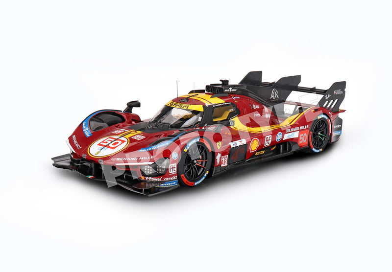 ギャラリービューアに画像をロードする, 【予約】Ferrari 499P N. 50 24h ルマン 2025 ドライバー フォコ ニールセン モリーナ/ BBR 1/18 20台限定ミニカー
