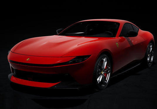 【予約】Ferrariフェラーリ Amalfi Rosso Corsa with black interior chrome rims and red brakes / BBR 1/18 ミニカー