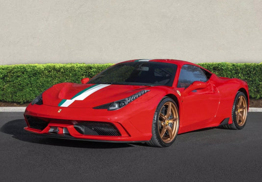 【予約】Ferrariフェラーリ 458 Speciale Rosso Corsa with italian stripe / BBR 1/18 ミニカー