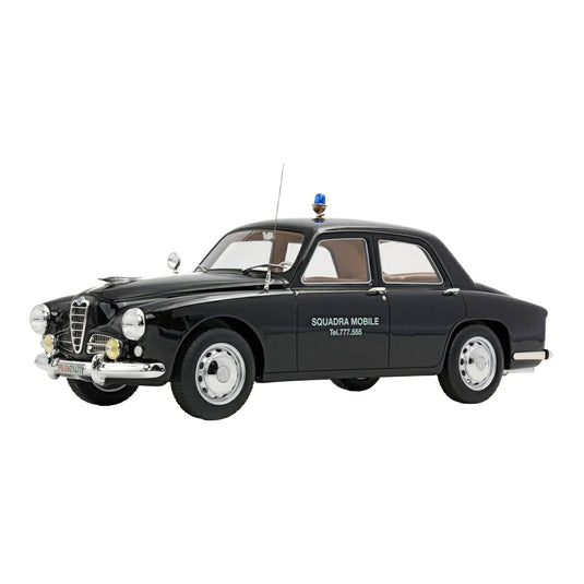 【予約】2026年発売予定 Alfa Romeoアルファロメオ 1900 Ti SQUADRA MOBILE MILANO POLIZIA 1950 ブラック / BBR 1/18 ミニカー