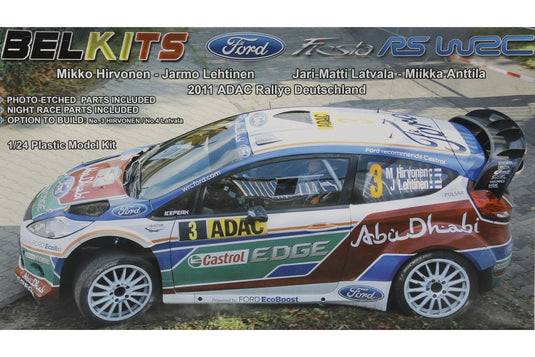 Ford Fiesta RS WRC 2011 ADAC Rallye Deutschland No.3 組み立てプラモキット模型 カーモデル /Belkits 1/24