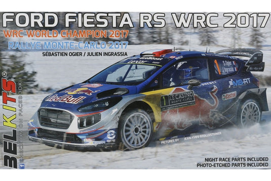 Ford Fiesta RS WRC 2017 Rallye Monte-Carlo 2017 組み立てプラモキット模型 カーモデル /Belkits 1/24