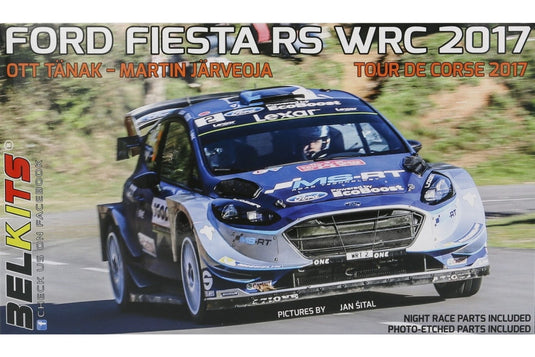 Ford Fiesta RS WRC Tour de Corse 2017 Ott Tanak Martin Jarveoja 組み立てプラモキット模型 カーモデル /Belkits 1/24
