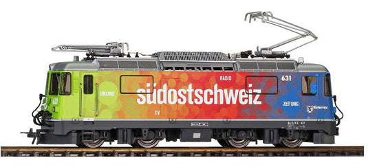 H0m 鉄道模型 Bemo ベモ RhB Ge 4/4 631 Era VI Suedostschweiz DC