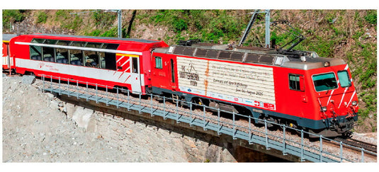 H0m 鉄道模型 Bemo ベモ MGB HGe 4/4 5 Era VI Matterhorn Story sound DC