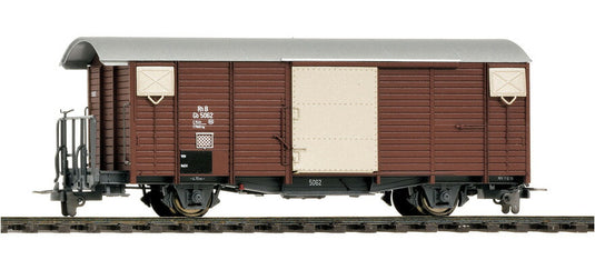 H0m 鉄道模型 貨車 Bemo ベモ RhB Gb 5018 Era II III DC covered freight car Gb 5018 of the RhB