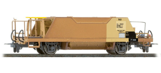 H0m 鉄道模型 貨車 ベモ Bemo レーティッシュ鉄道 RhB 砂利車 Xc 9420 イエロー Gravel wagon yellow rusty DC
