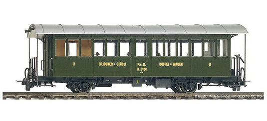 H0m 客車 Bemo ベモ RhB B 2138 Era V VI Historical buffet car B 2138 RhB epoch V VI DC