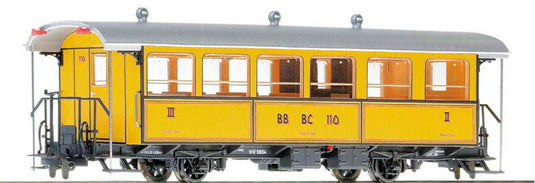 H0m 鉄道模型 客車 Bemo ベモ レーティッシュ鉄道 BC 110 Era V-VI Two-axle Il Mesolcines RhB DC