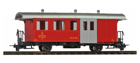H0m 鉄道模型 客車 Bemo ベモ DFB 2軸 荷物室付客車 Two-axle steam train wagon of the DFB DC