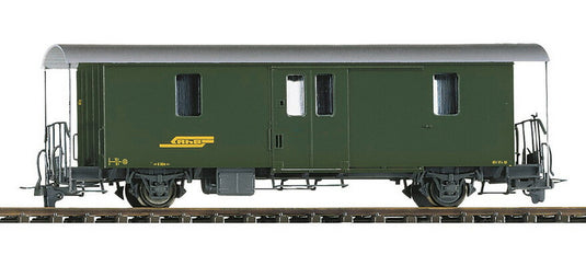 H0m 客車 Bemo ベモ RhB レーティッシュ鉄道 荷物車 D2 4045 緑 RhB baggage car D2 4045 green DC