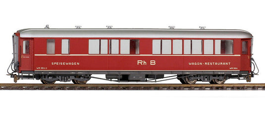 H0mゲージ 客車 Bemo ベモ RhB WR 3813 1970s RhB dining car WR 3813 from the 1970s DC