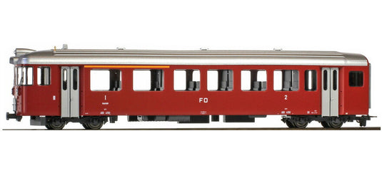 H0m 客車 Bemo ベモ フルカオーバーアルプ鉄道 FO ABt 4194 dark red Control car DC