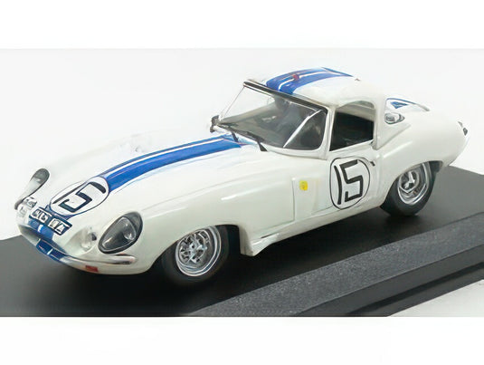 JAGUAR E-TYPE ライトウェイト 3.8L TEAM BRIGGS CUNNINGHAM N 15 24h ル・マン 1963 S.CUNNINGHAM B.GROSSMANN ホワイト ブルー / Best-Model 1/43 ミニカー