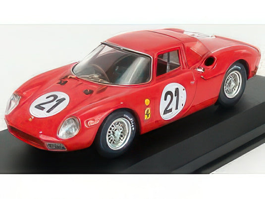 FERRARI 250LM 3.3L V12 ch. n5893 TEAM N.A.R.T. N 21 優勝 24h ル・マン 1965 ヨッヘン・リント マステン・グレゴリー レッド / Best-Model 1/43 ミニカー