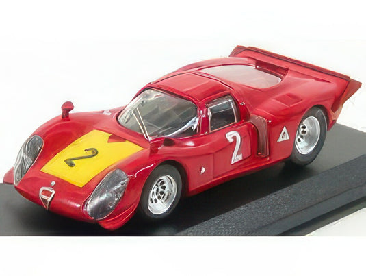 【予約】ALFA ROMEO 33.2 #2 イモラ 1968 カゾーニ/ディーニ レッド/イエロー / Best-Model 1/43 ミニカー